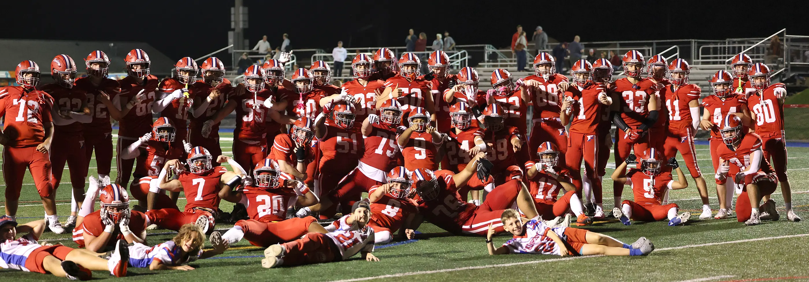 Fairport Raiders Football Celebration
